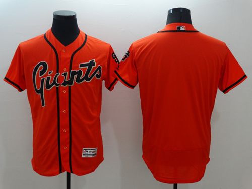 Giants Blank Orange Flexbase Authentic Collection Alternate Stitched MLB Jersey
